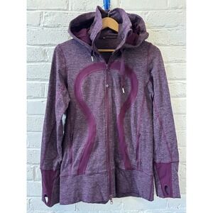 Lululemon Define Jacket Womens 8 Plum Purple Full Zip Athletic Performance